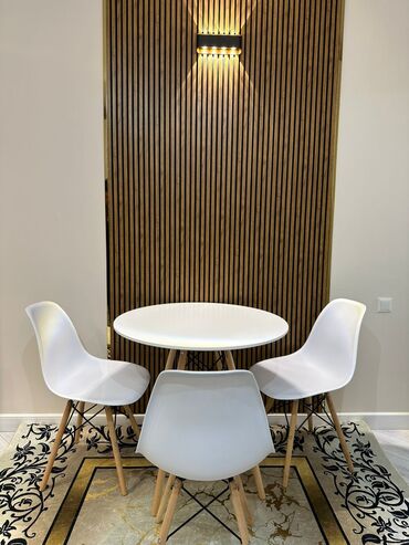 Кухонные столы и стулья: Кухонный стол и стул, Новый, Платная доставка, цвет - Белый — 4