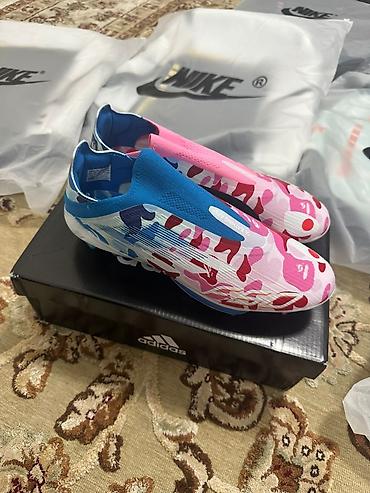 такелажные ремни: Футбольные бутсы Adidas F50, с коллаборацией BAPE Основные — 2