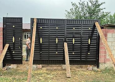умные ворота: Металлические ворота и калитка современного дизайна - Комплект — 1