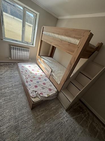 Детская мебель: Двухъярусная детская кровать с выдвижным третьим спальным местом и — 6