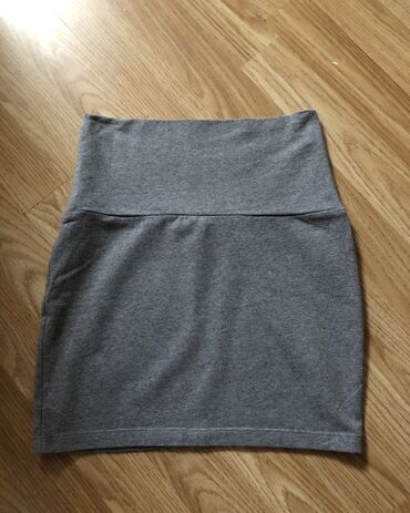duge zimske suknje: S (EU 36), Mini, color - Grey