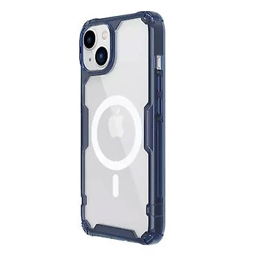 Maske i futrole za telefone: Maska Nillkin Nature Pro Magnetic za iPhone 15 6.1 plava. Pored — 7