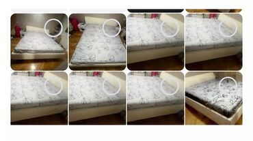 namestaj ub: King size bed, With headboard, color - White