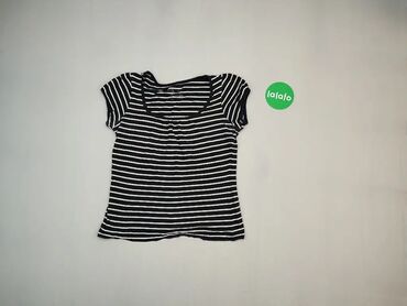 Koszulki: Koszulka S (EU 36), wzór - Linia, kolor - Czarny