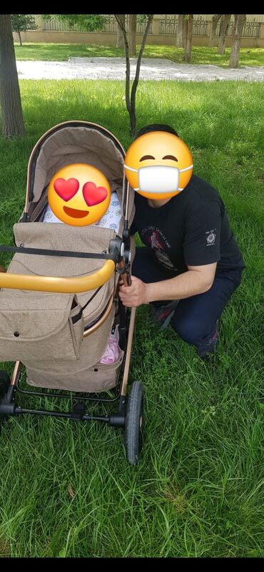 Детская одежда и обувь: SehlKolyaska təzə kimidi iki hissəlidi uzanıqlı və oturmaq üçün ünvan