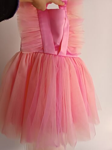 детская юбка: Детское платье, цвет - Розовый, Новый