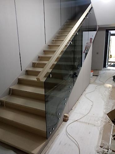 Деревянные лестницы: Лестницы под заказ для интерьеров в современном стиле. - Прямые марши — 8