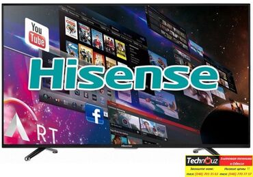 тюнер: Б/У ТВ Hisense 40N2179PW, 40 дюймов. В отличном состоянии. Смарт ТВ