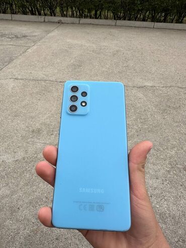 samsung fold2: Samsung Galaxy A52, Б/у, 256 ГБ, цвет - Голубой, 2 SIM