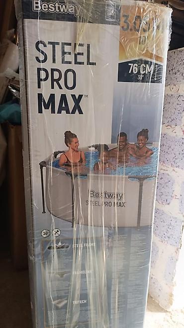 Спорт жана хобби: Надувной каркасный бассейн Bestway Steel Pro MAX. - Серия: Steel Pro — 1