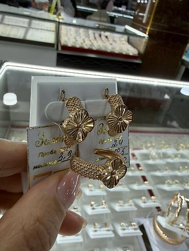 Наборы украшений: Набор украшений, Проба 585, Новый, Цвет металла: Розовый — 4