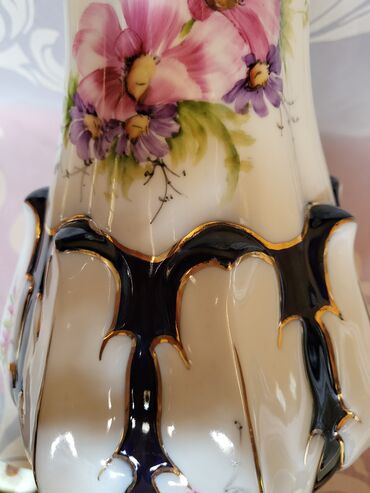 Ostali antikviteti: Vaza Cluj Napoca porcelan,kobalt rucno oslikana iz 70ih. Vaza je — 7
