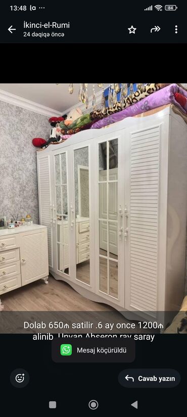 Ev üçün digər mebel: İşlənmiş, Düz dolab