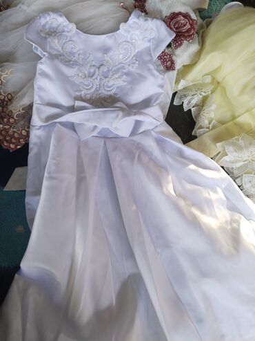 Детская одежда и обувь: Детское платье, цвет - Белый, Новый