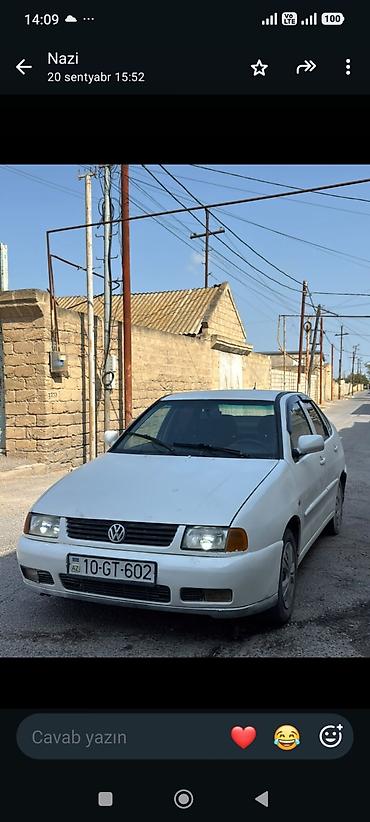 Volkswagen: Volkswagen Polo Classic – ağ rəng, sedan kuzov. Xüsusiyyətlər: - 4 — 5
