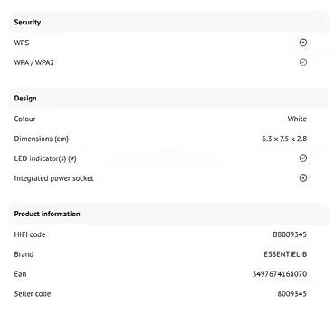 Modemi, ruteri i mrežni uređaji: Essentiel b AC750 Easy WiFi – Wi‑Fi repetitor - Proširenje bežične — 9