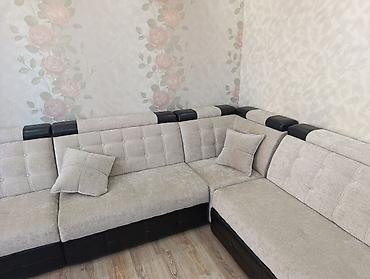 Мебель: Угловой диван, C подушками — 9
