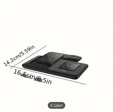 led: Mingmai 3-в-1 складная беспроводная станция зарядки для iPhone 15, 14 — 5