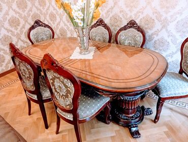 Стулья: Для гостиной, Новый, Раскладной, Овальный стол, 6 стульев