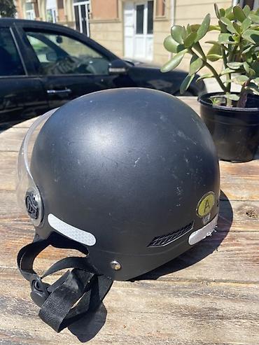 elektrikli motorlar: SP yarım üzlü motosiklet dəbilqəsi - Rəng: mat qara - Korpus: möhkəm — 2