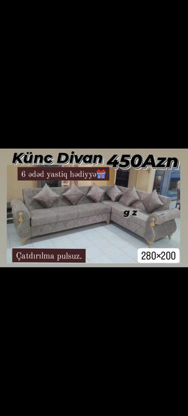 Divanlar: Künc divan, Yeni, Açılan, Bazalı, Parça, Şəhərdaxili pulsuz çatdırılma — 10