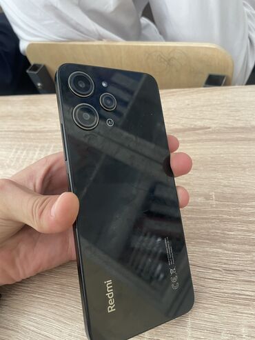 Redmi: Redmi, Redmi 12, Б/у, 128 ГБ, цвет - Черный, 2 SIM