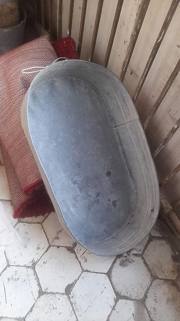 Baklar və çənlər: Sinkli metal vanna – oval formalı, qalın divarlı, sinklənmiş — 2