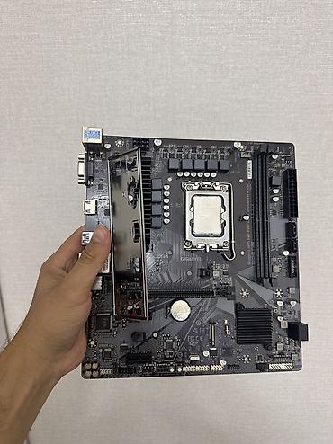 12400f: Материнская плата для ПК, Б/у, Gigabyte, LGA1700, Micro-ATX — 1