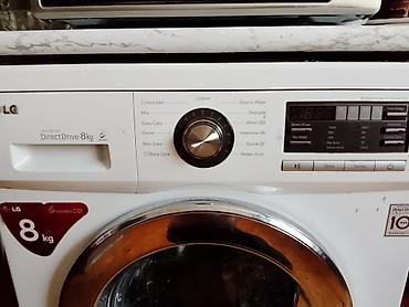 qabyuyan masin 45 sm: LG paltaryuyan maşın, 8 kq tutumlu, ön yükləməli modeldir. Inverter — 1