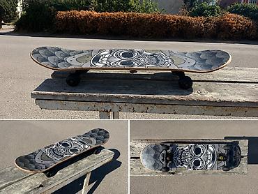 Skateboard – tam komplekt - Taxta: klassik şaquli konkav profilli 7