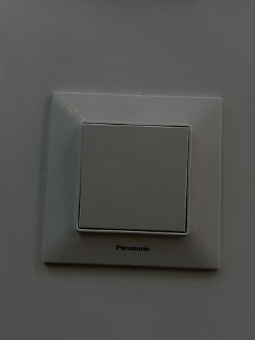 Выключатель Panasonic, клавишный, одноклавишный, цвет белый