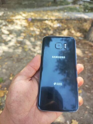 samsung s10 note: Samsung Galaxy S7 Edge, Колдонулган, 32 GB, түсү - Көк, 2 SIM