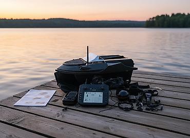 Прикормочные кораблики и кормушки: Прикормочный кораблик Flytec V080, с эхолотом. Дальность 800 метров — 1