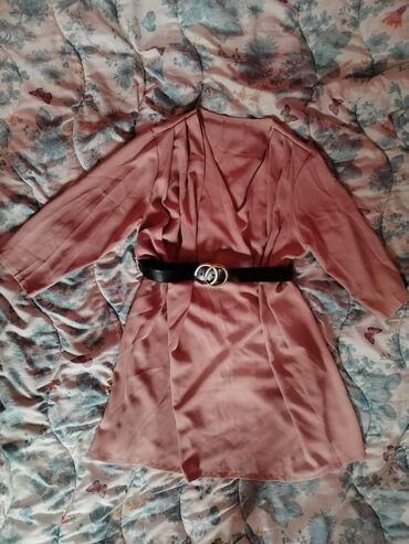kućne haljine: One size, bоја - Roze, Dugih rukava