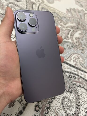 iphone 14 pro max dubay versiyasi: IPhone 14 Pro Max, 128 GB, Deep Purple, Barmaq izi, Face ID