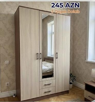 Dolablar: Yeni, 3 qapılı, Güzgülü, Qəhvəyi, Açılan, Düz dolab — 1