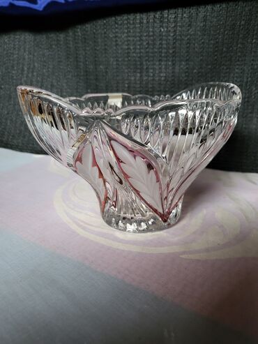 Činije: Bombinijera iz 70ih kristal,led kristal,matirani delovi,rucni rad Anna — 7