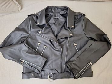 zara платье: Кожаная куртка, Zara, XL (EU 42)