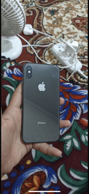айфон 10 новый: IPhone X, Колдонулган, 64 ГБ, White Titanium, Каптама, 99 %