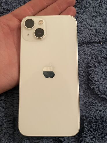 Apple iPhone: IPhone 13, 128 GB, Ağ, Barmaq izi, Simsiz şarj, Face ID