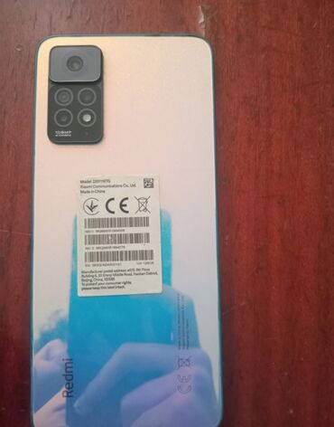 redmi a13: Redmi Note 11, 64 GB, rəng - Göy, İki sim kartlı