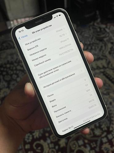 Apple iPhone: IPhone 11, Новый, 64 ГБ, Белый, Чехол, 79 % — 5
