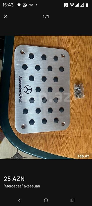 toy dekor: Mercedes-Benz üçün ayaqaltı ped örtüyü (sürət pedalı/fren ayaqaltısı — 1