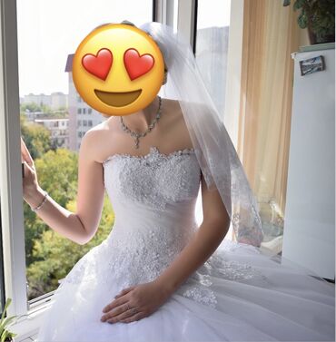 красотки бу: Счастливое свадебное платье, подойдет высокой красотке (рост 182см)