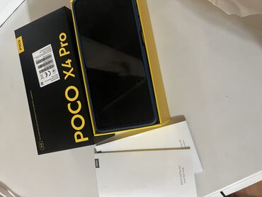 телефоны для игр: Poco X4 Pro 5G, Б/у, 128 ГБ, цвет - Черный, 2 SIM
