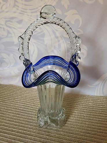 Figure: Murano nova korpa,rucni rad iz 70ih godina. Murano korpa duvano na lalafo.rs — 8 Figure: Murano nova korpa,rucni rad iz 70ih godina. Murano korpa duvano — 8