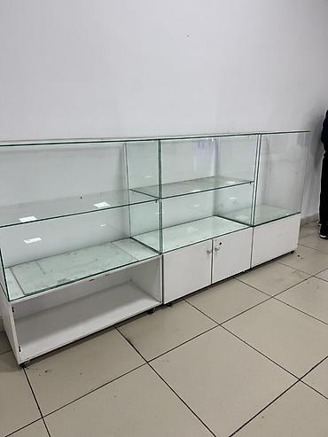 Витрины: Стеклянные торговые витрины/прилавки для магазина - Материал — 4
