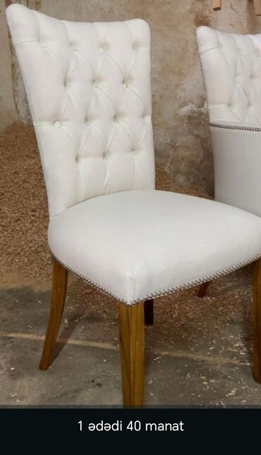 Stullar: Qonaq otağı üçün, Qatlanmayan, rəng - Bej Stul — 5