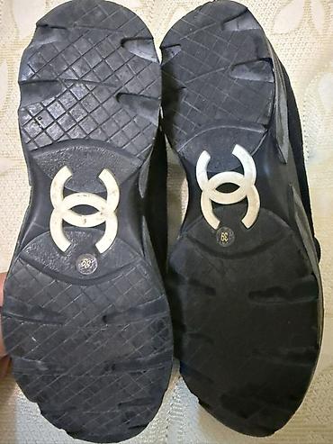 krosovka: Chanel qadın krossovkası – tam qara rəng - Model: Chanel sneakers - — 3