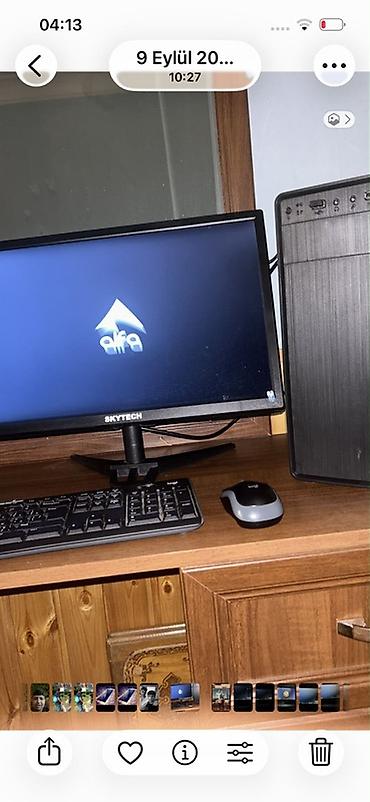 masaüstü kampüter: Stolüstü kompüter seti – Skytech monitor, klaviatura, siçan və sistem — 1